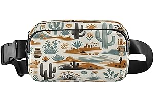 Burbuja Western Desert Pattern Fanny Pack for Men Women, Crossbody Waist Pack with Adjustable Strap, Everywhere Belt Bag with