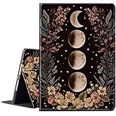 for iPad (A16) 11th Generation Case 11 inch 2025 for iPad 10th Generation Case 10.9 inch 2022 with Adjustable Stand & Auto Wake/Sleep Feature Smart Protect Cover - Moon Flowers