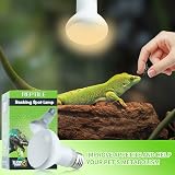 LUCKY HERP Reptile Heat Lamp Bulb 2 Pack 50W E27 Basking Light view 3
