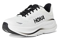 Hoka Men's Bondi 9 Sneaker, White/Black, 9.5