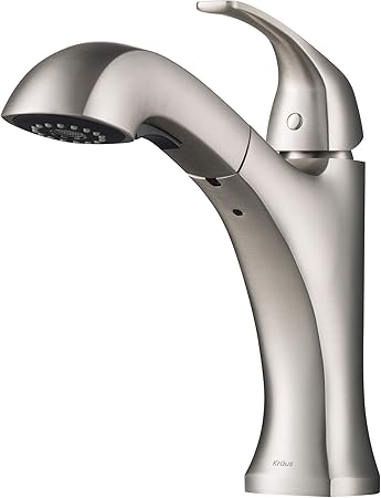 Kraus Oren Spot Free Stainless Steel Finish Pull Out Kitchen