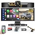 2025 Exclusive 11.26'' Portable Wireless Apple CarPlay Screen for Car & Android Auto Car Stereo, 2.5K Dash Cam 1080P Backup Camera car Audio Receivers/GPS Navigation/Voice Control for All Vehicles