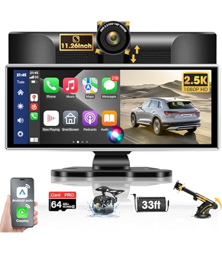 Amazon.com: Largest 11.26'' Apple Carplay Screen for Car w