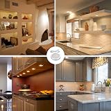 Vlio Under Cabinet Light Kit 6 LED Puck Lights 1500LM 12V Warm White view 7
