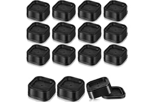WEZCHUGHAOL 12 Pack Furniture Risers, 1.38" Adjustable Bed Risers Desk Leg Risers, Stackable Heavy Duty Bed Lifts Risers, Squ