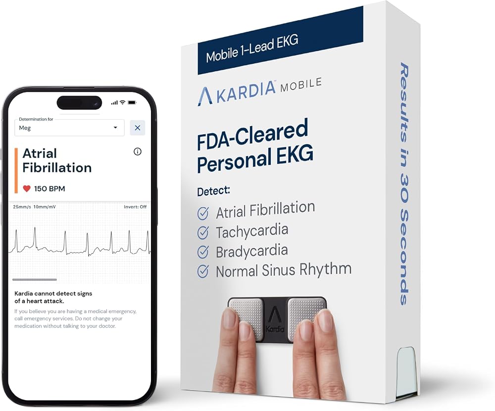 AliveCor KardiaMobile Personal EKG Device Single-Lead ECG FDA Cleared