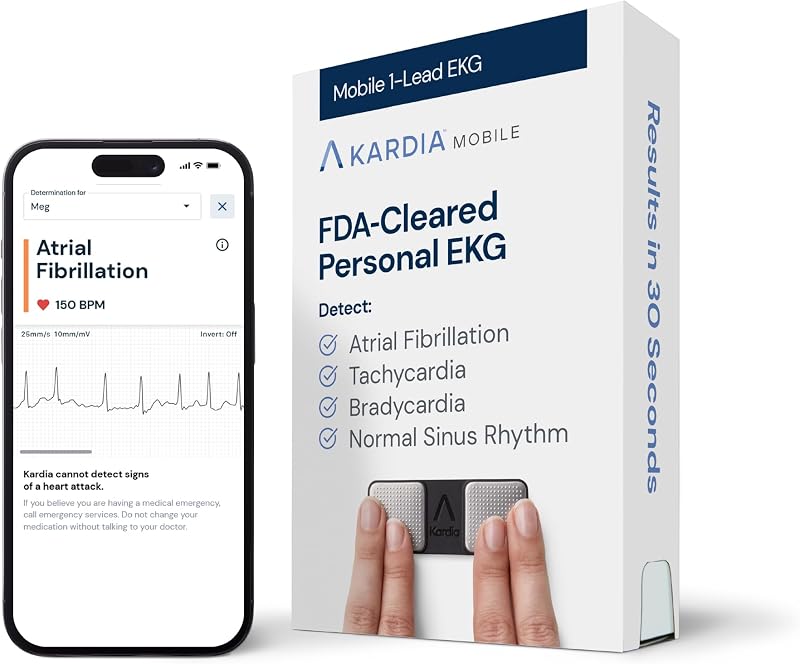 AliveCor KardiaMobile Personal EKG Device Single-Lead ECG FDA Cleared