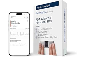 AliveCor KardiaMobile ECG Monitor | Wireless Personal ECG Device | Detect AFib from Home in 30 Seconds-Easy to Use-Works with