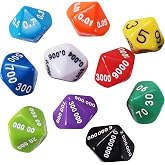 LEARNING ADVANTAGE Place Value &amp; Decimal Dice, Set of 10 | Teach Math Concepts, Multicolor