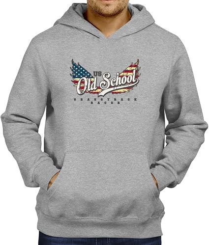 vintage logo racer hoodie