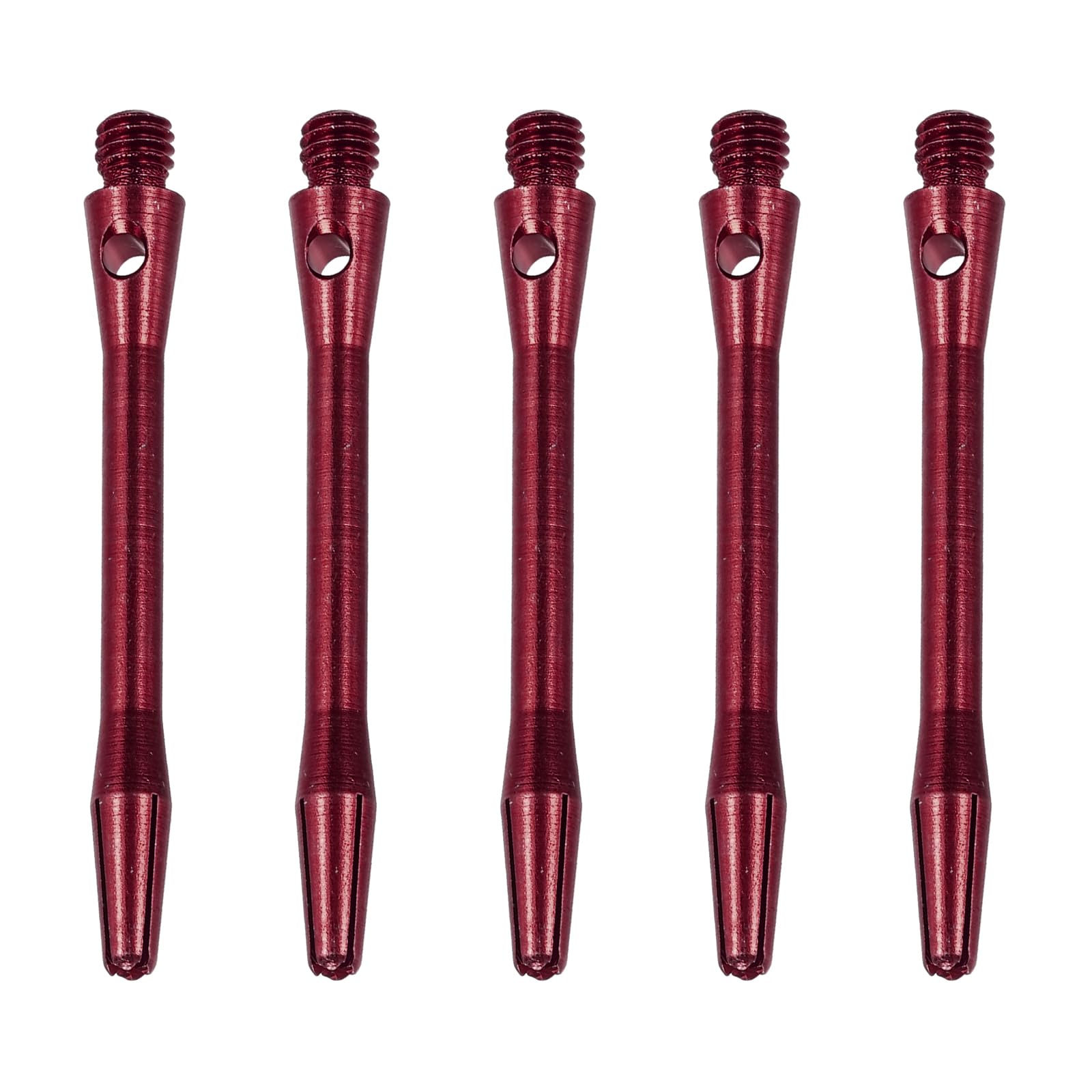 PATIKIL 45mm Aluminum Dart Shafts, 15 Pack Medium 2BA Thread Dart Stems Dart Accessories, Red