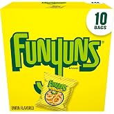 Frito-Lay Funyuns Onion Flavored Rings, 1oz Bags (10 Pack)
