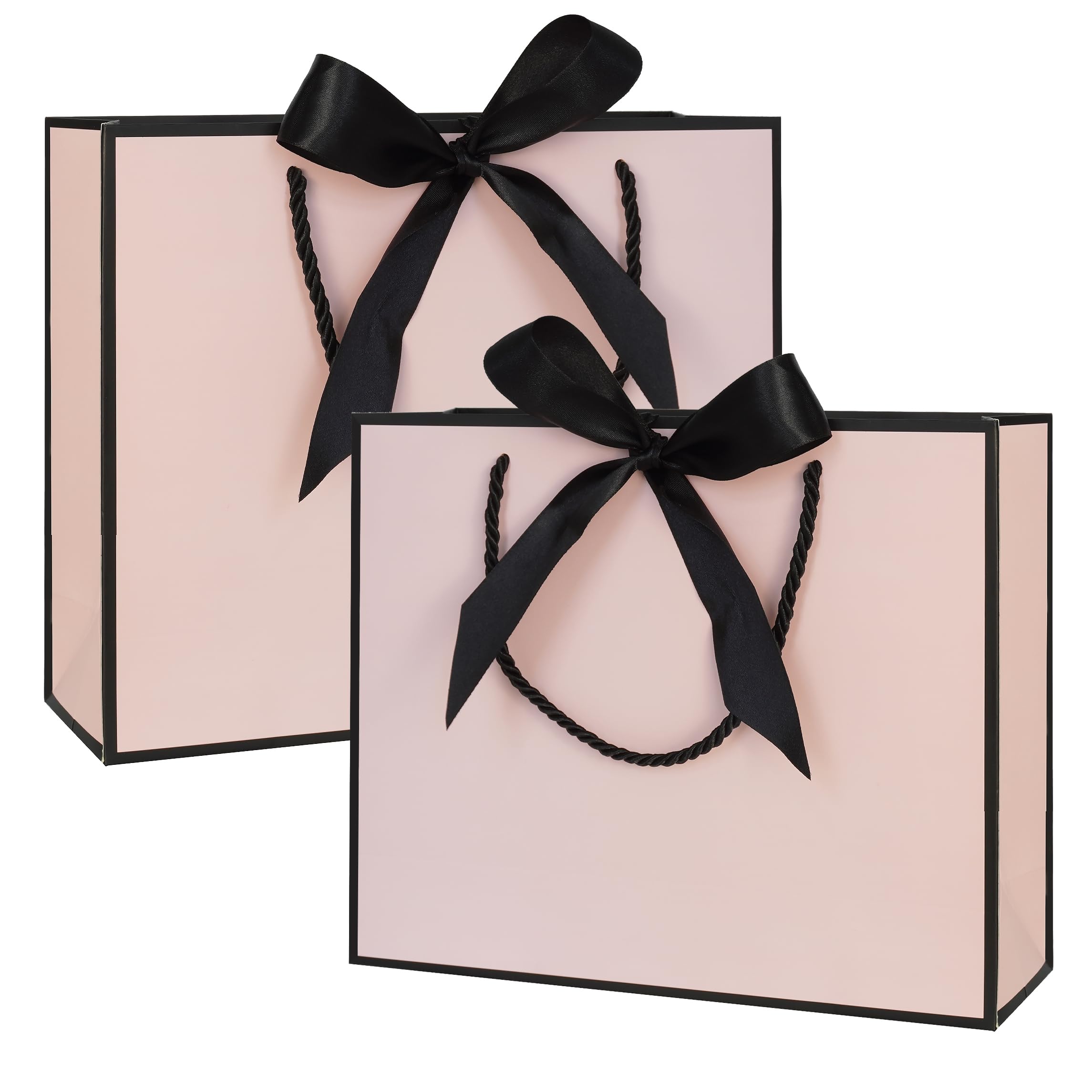 HOT Amazon Black Gift Bags With Handles Pink And Black Gift
