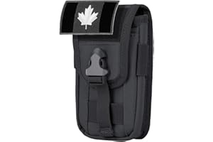 IronSeals Tactical Molle Phone Holster Pouch, Phone Case Molle Attachment Belt Holder Waist for 4.7"-6.9" with Armor Case on 