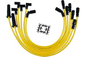 LLANNDER 7pcs 8mm High Performance Ignition Spark Plug Wire Set for 4.3L V6 Chevy Express/Astro/S10/GMC Jimmy/Savana/Sonoma - Compatible with Chevrolet, GMC, Isuzu Hombre, Oldsmobile Bravada