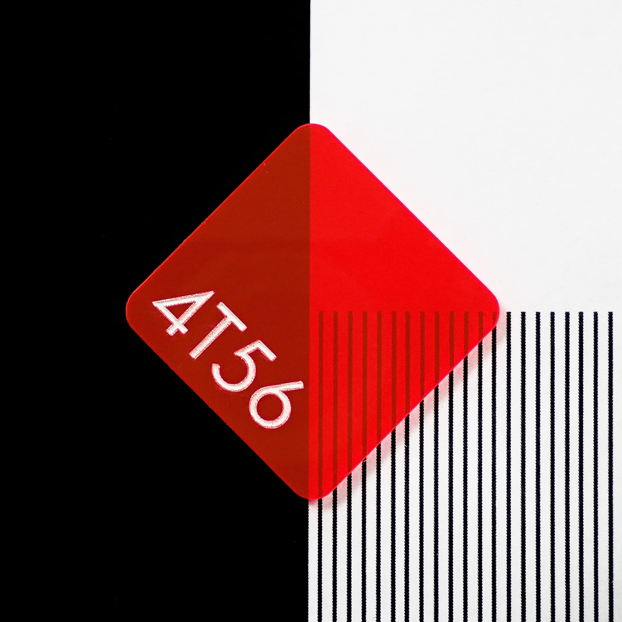 Perspex 4T56 Fluorescent Mars Red Cast Acrylic Sheet - 500x300x3mm