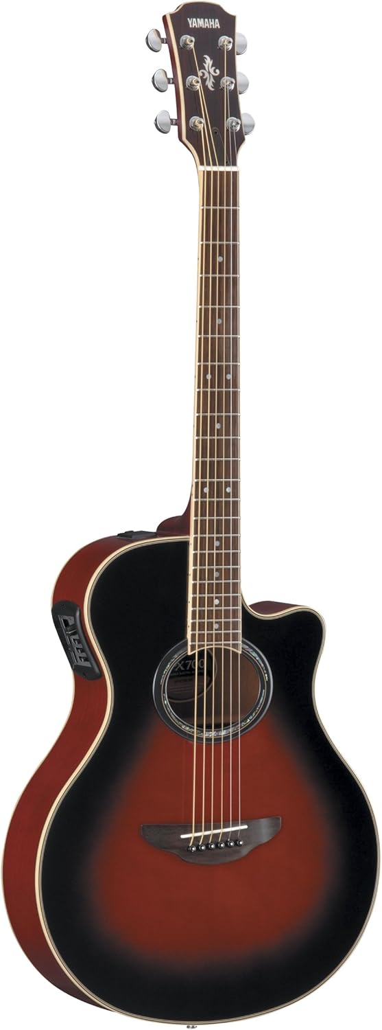 Yamaha APX700 Acoustic Electric Guitar, Dark Sun Red Amazon.ca