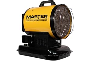 Master 80,000 BTU Battery Operated Kerosene/Diesel Radiant Heater, Portable Forced Air Heater for Indoor, Construction, Shop, Garage, Greenhouse