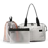 Vooray Alana Duffel Bag – Small Lightweight Travel Bag with Laptop Sleeve, Sports Gym Duffel for Women & Men, Weekender for Overnight, Everyday Use, or Hospital Travel