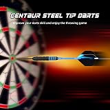 Centaur 12 Pack Steel Tip Darts 24g with 4 Color Aluminum Shafts & Flights view 5