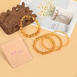 AD Beads Handmade Gemstone Stretch Elastic Bracelet