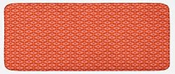 Lunarable Burnt Orange Kitchen Mat, Vivid Colored