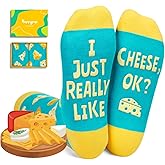 HAPPYPOP Funny Socks for Men Women - Cheese Pickle Gifts, Really like Pickle Socks