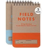 Field Notes: Heavy Duty Edition 2 Pack - Top Spiral Bound Memo Books - Ruled and Graph Paper - 3.5 x 5.5 Inch