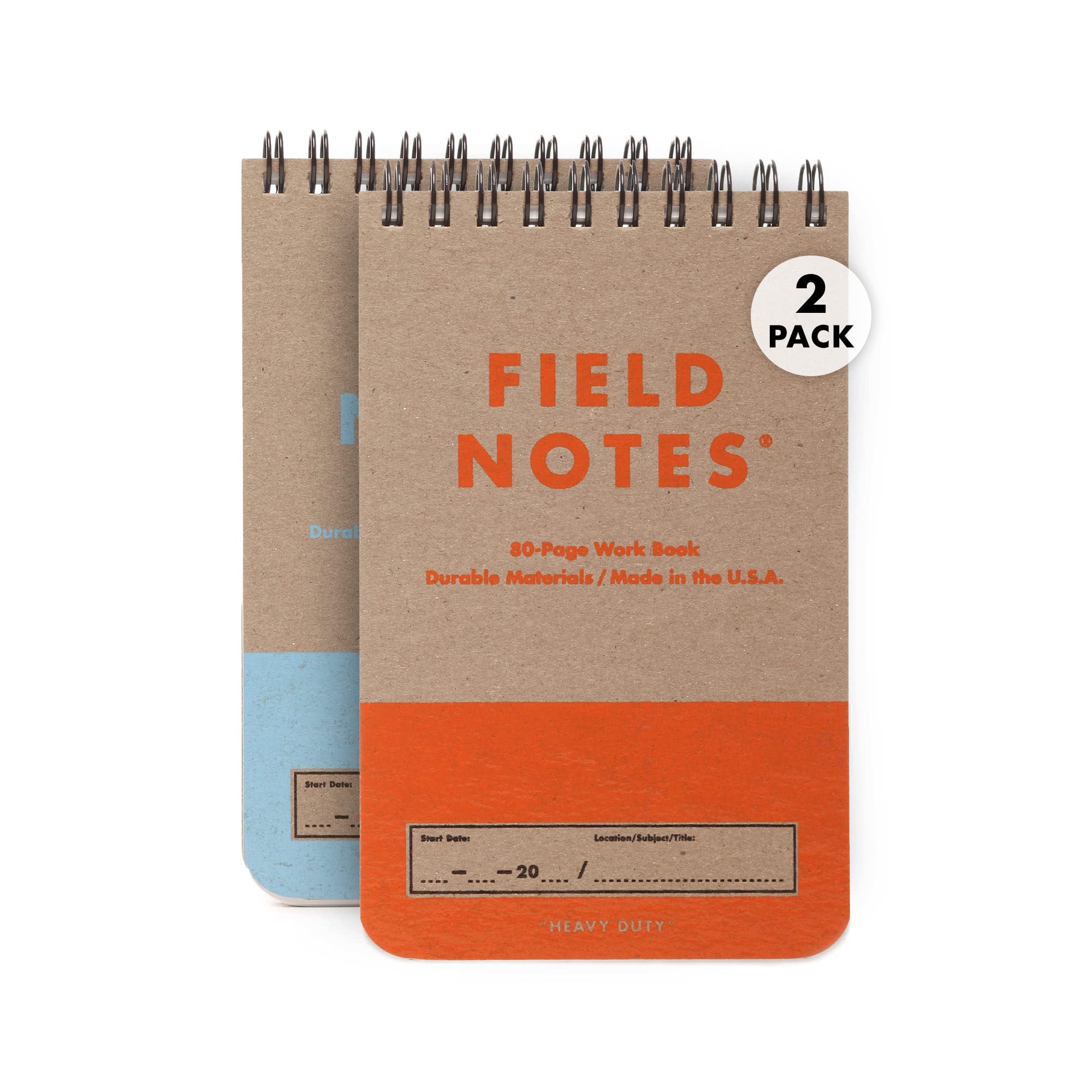 Field Notes: Heavy Duty Edition 2 Pack - Top Spiral