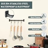 Mooche 40CM Stainless Steel Towel Rail Wall Mounted SUS304 Single Bar view 6