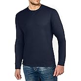 Brix Mens' Waffle Shirts Long - Sleeve Regular - Fit Thermal Shirts.