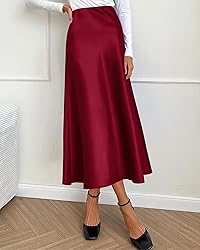 BTFBM 2024 Women Long Satin Summer Spring Skirt