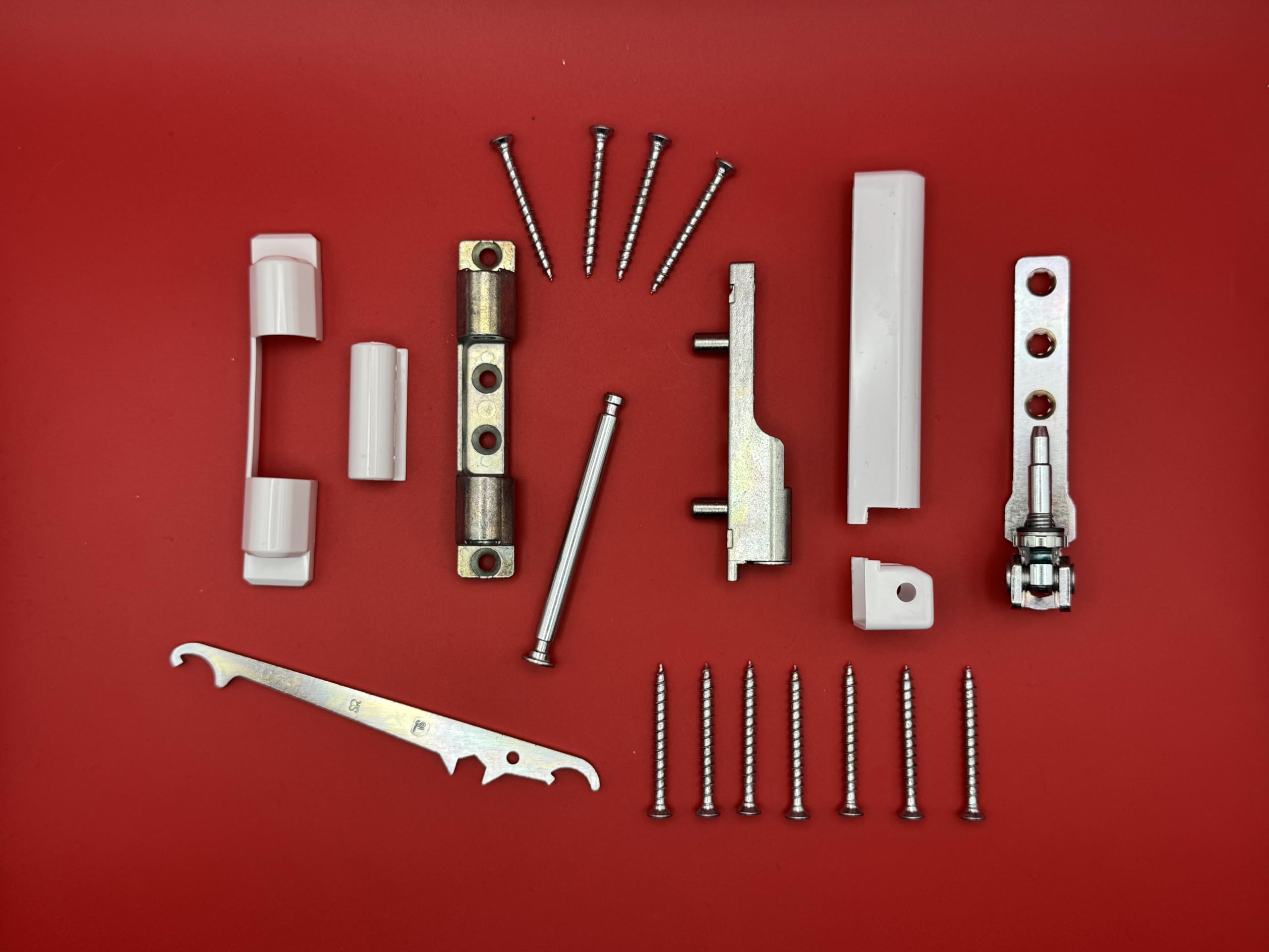 Aubi Siegenia Si Band Side Set Corner Bearing EW001 / EB005 + Steering Bearing LL300 + Adjustment Key with White Caps