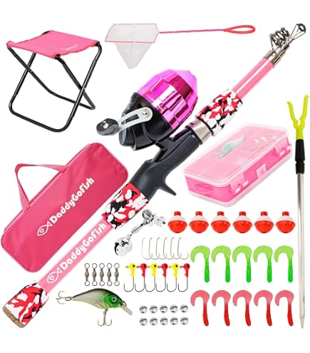 Amazon.com : Shakespeare Mattel Barbie Purse Fishing Kit with Rod and Reel  : Sports & Outdoors