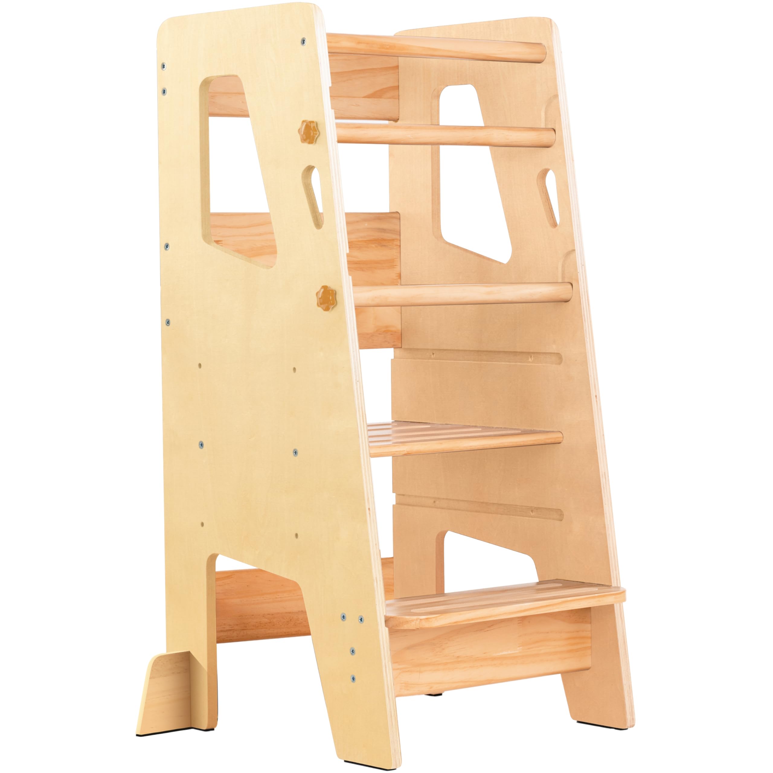 Photo 1 of Toddler Standing Tower - Adjustable Height Toddler Kitchen Stool Helper - Ideal Kids Kitchen Step Stool for Learning New Skills - Updated Design with Safety Feet - Varnished