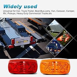 Partsam 14x Trailer RV Marker LED Light Double