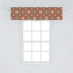 Ambesonne Southwestern Window Valance, Art Pattern