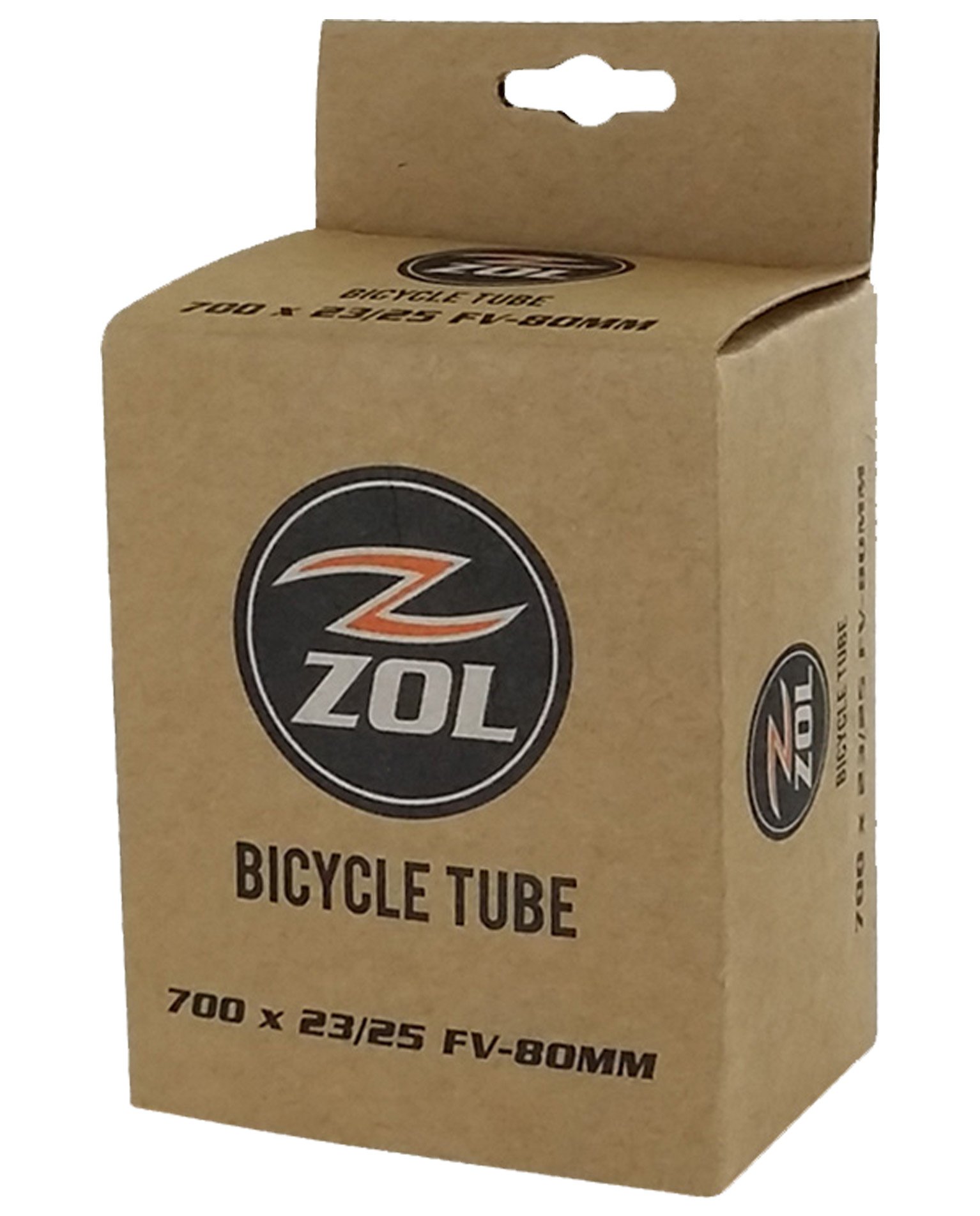 ZOL Road Bicycle Bike Inner Tube 700 x 23/25C Long Presta Valve 80mm