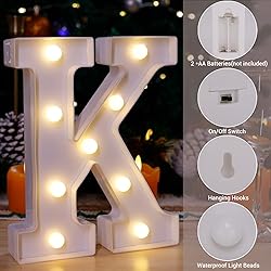 TRONSBOO LED Marquee Sign Light Up Letters, 26