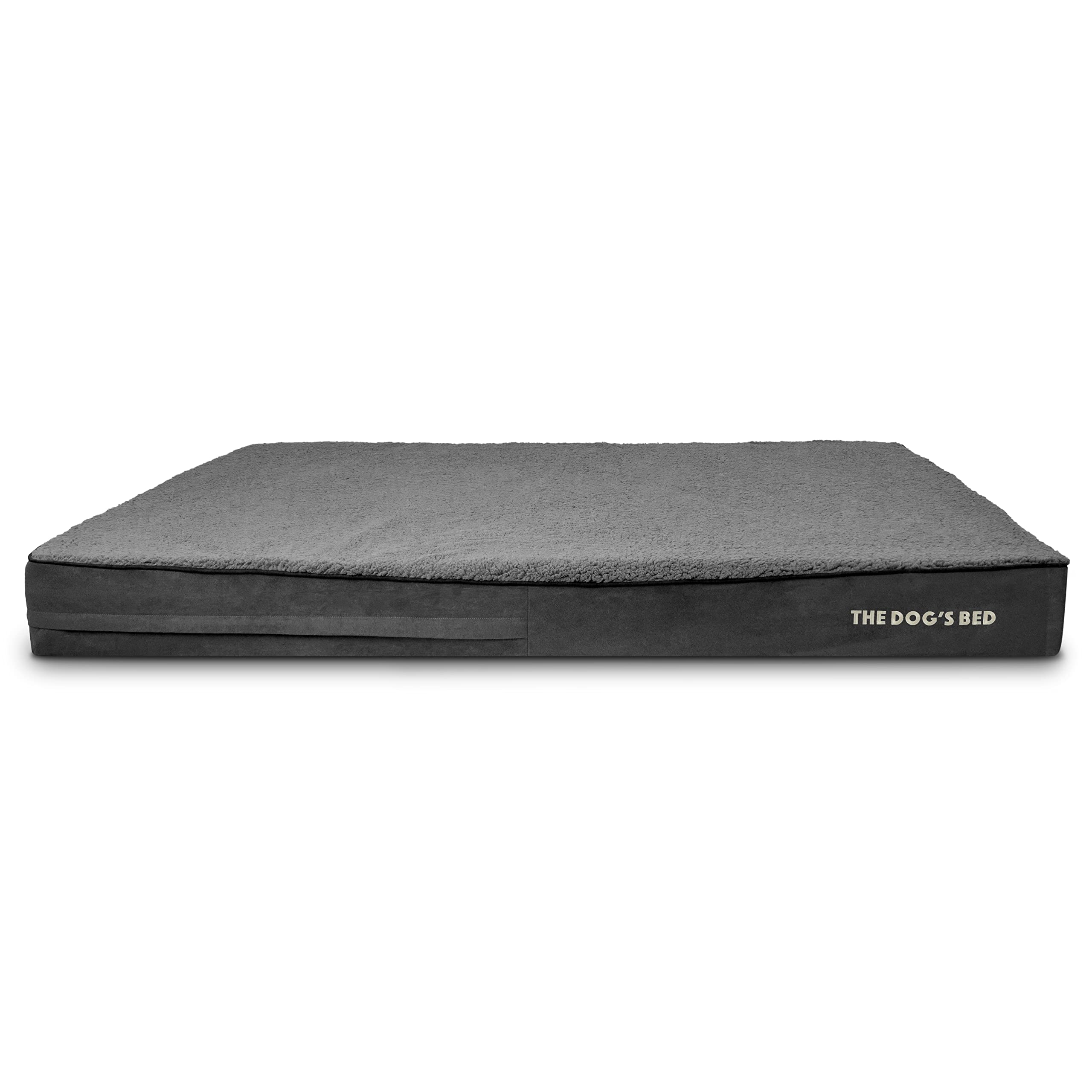 The Dog’s Bed Cover – Replacement Cover, Grey Plush, XXXL, 15cm