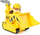 Paw Patrol Rubble Bulldozer Toy Truck with Collectible Action Figure view 3
