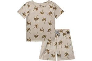 Volcom Toddler Boy Shorts Set - 2 Piece Short Sleeve Graphic Tees and Shorts for Boys - Toddler & Little Boys Summer Outfits
