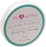 The Bead Shop Clear Elastic String 1mm 10m Bracelet Making Jewellery