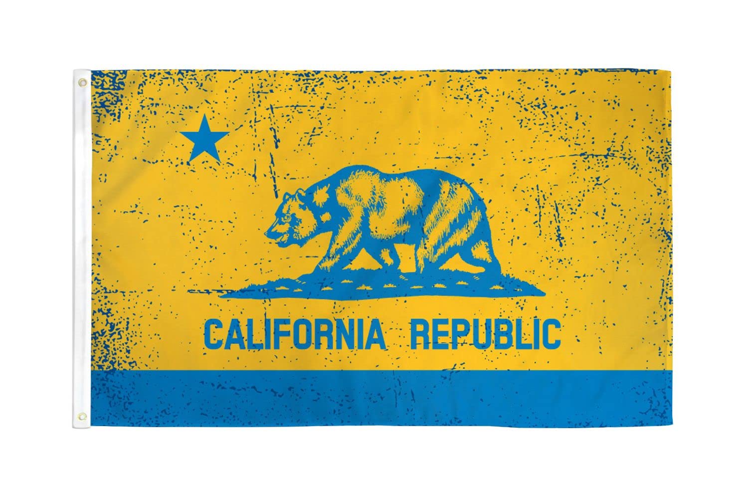 AZ FLAG - California Blue And Gold Flag - 3x5 Ft - 100D Polyester Californian Banner with Two Metal Grommets - Fade Resistant - Vivid Colors - 3' x 5' Feet - 150x90 Cm