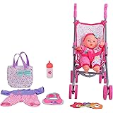 kid connection baby doll stroller set