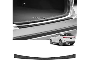 Hugeek Rear Bumper Protector for Lexus 2023 2024 2025 2026 RX RX350 RX350h RX500h F Sport Car Accessories ABS Plastic Material Matte Black Resistant Trunk Door Entry Guards