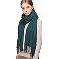 RIIQIICHY Women's Scarf Pashmina Shawls and Wraps for Evening Dress Bridesmaid Wedding Bridal Winter Warm Long Large Scarves