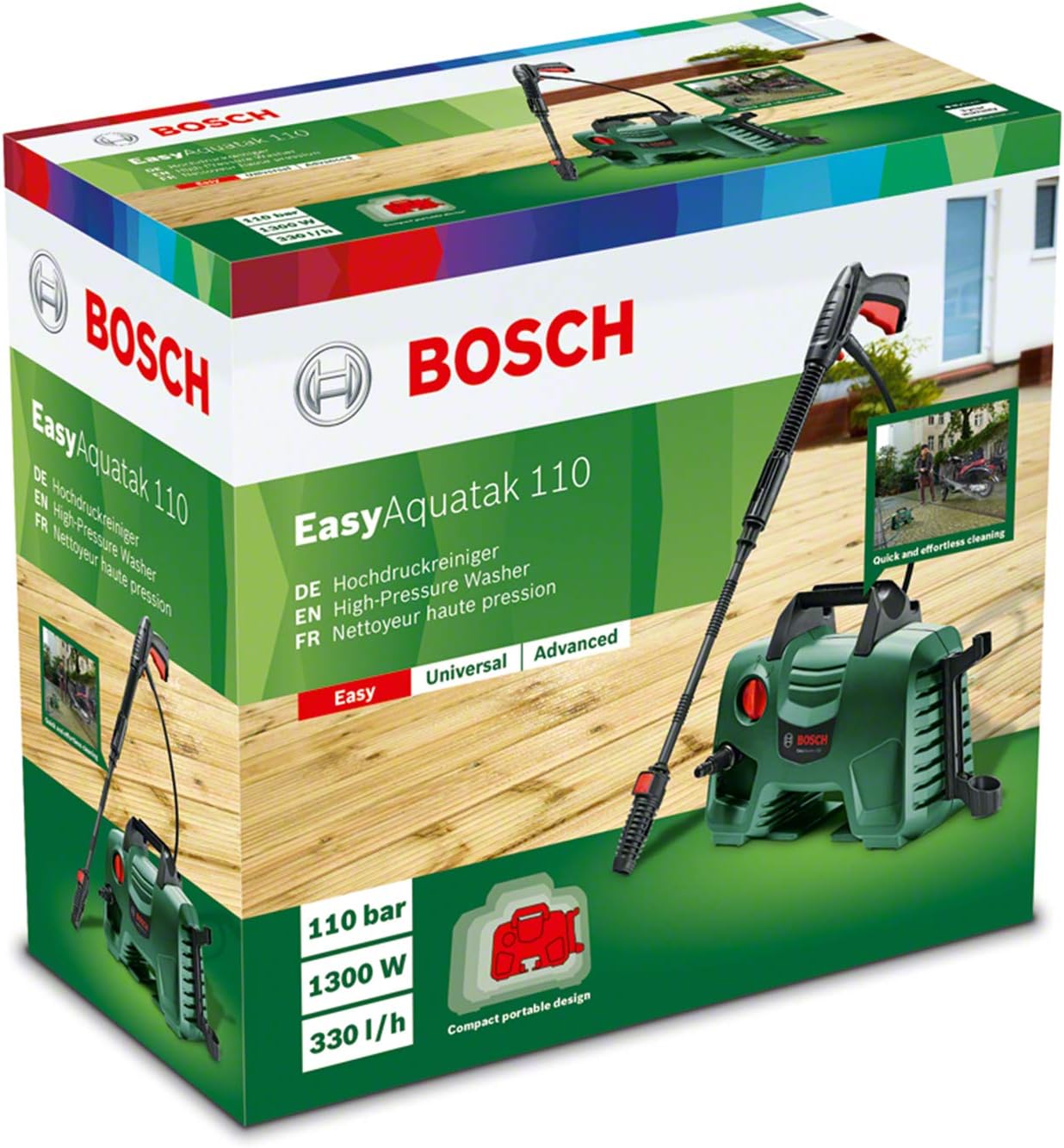 Hidrolimpiadora de alta presión Bosch EasyAquatak 110 por 61,50€ ¡¡38% de descuento!!