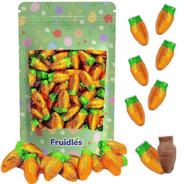 FRUIDLES EASTER CHOCOLATE CARROTS BUNNY RABBIT TREATS MILK...