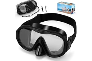 IGYM Diving Mask , Professional Anti-Fog Snorkel Goggles, Anti-Leak Swim Mask with Soft Adjustable Strap & Mesh Bag, Earplug
